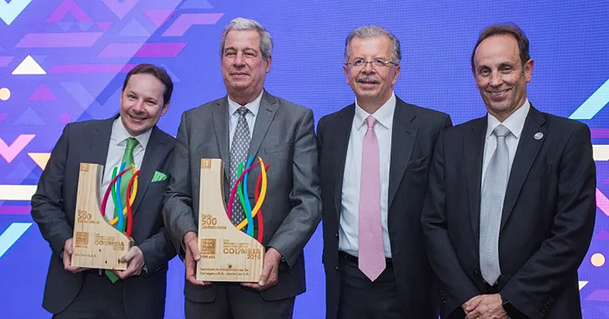Representantes de las mejores empresas para trabajar en Colombia en 2019