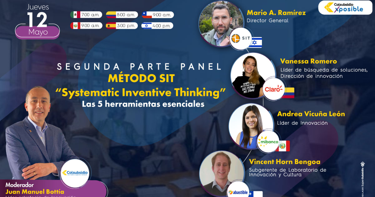 Panel: Metodología SIT – Systematic Inventive Thinking (segunda parte)