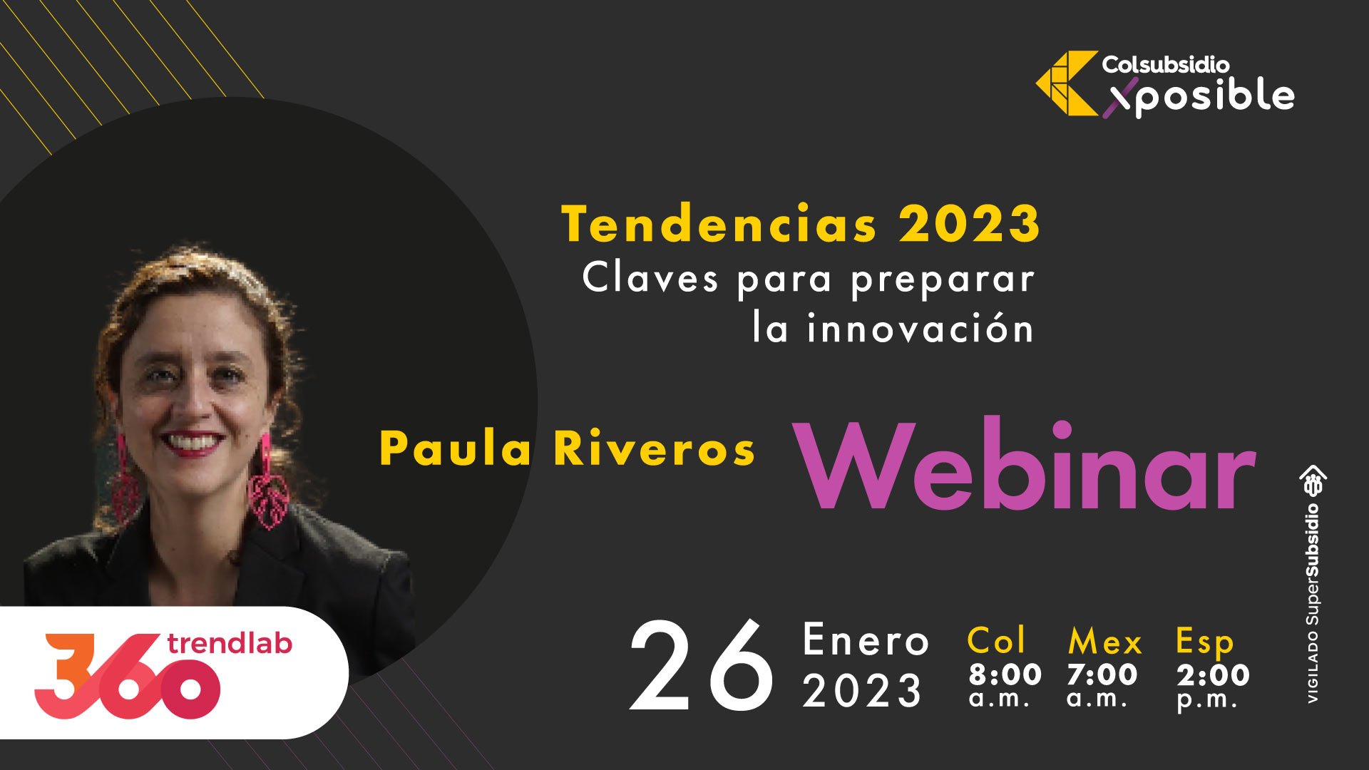 Imagen informativa Webinar: Tendencias 2023